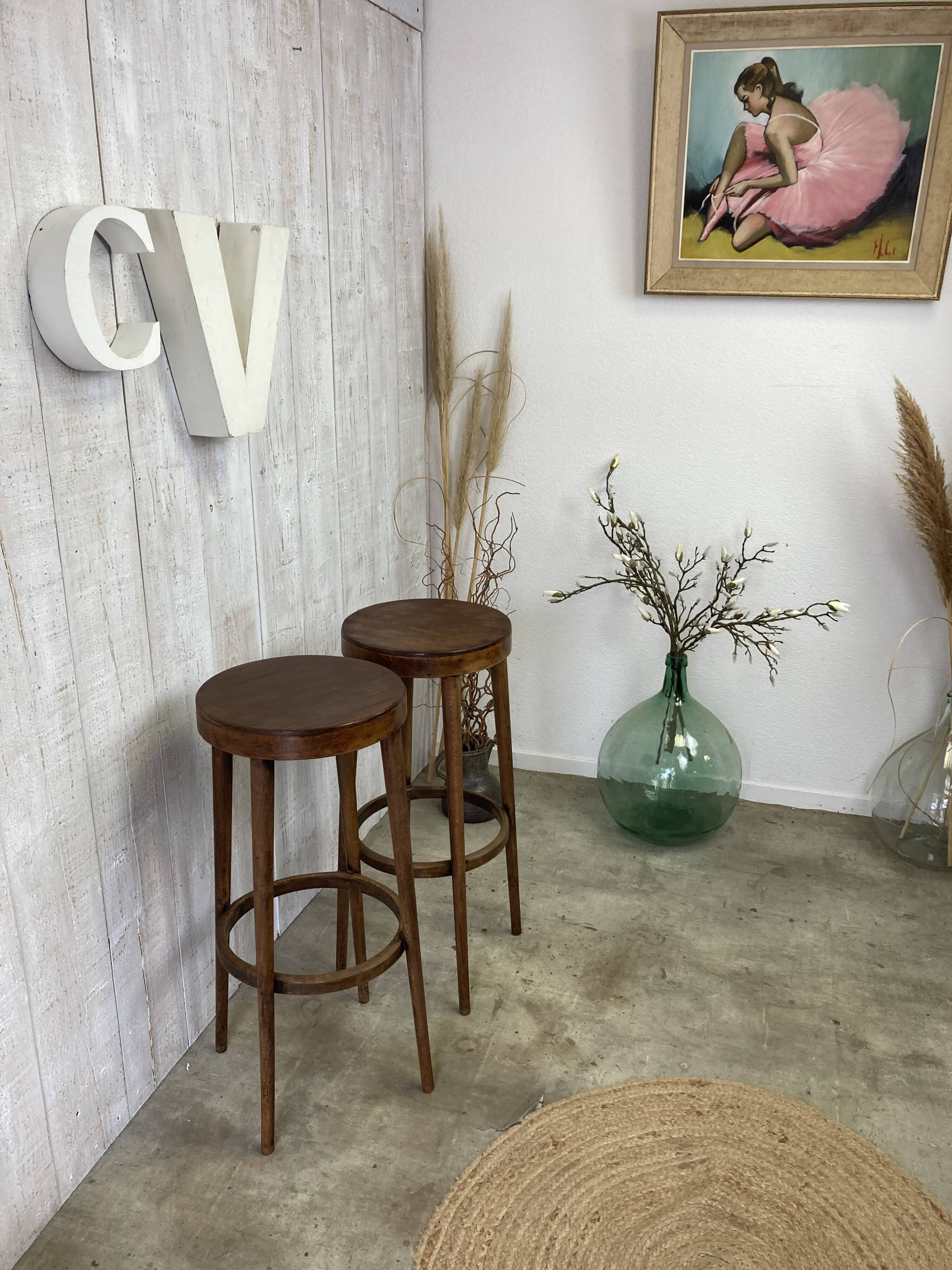 Pair of bistro stools