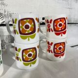 Set of 8 mugs mobil cups