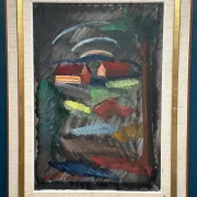 Large Original Swedish Oil on Canvas – “Landscape” by Bror Göransson – Signed – Vintage & Framed – 83 × 63 cm (32.7" × 24.8")