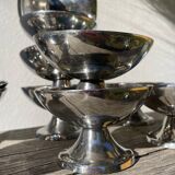10 stainless steel cups 1970