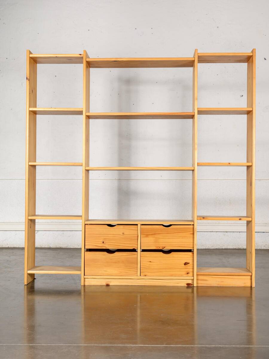Large pine bookshelf