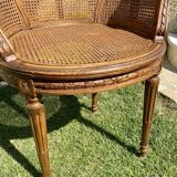 Walnut chair - Louis XVI style canage