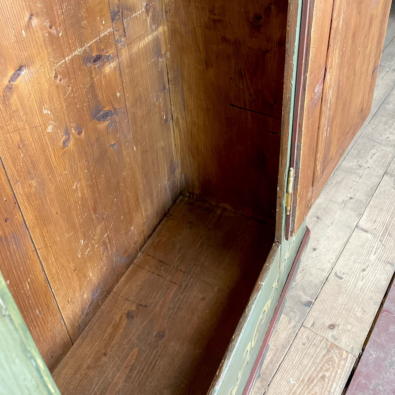 Antique german hand painted cabinet, circa 1850