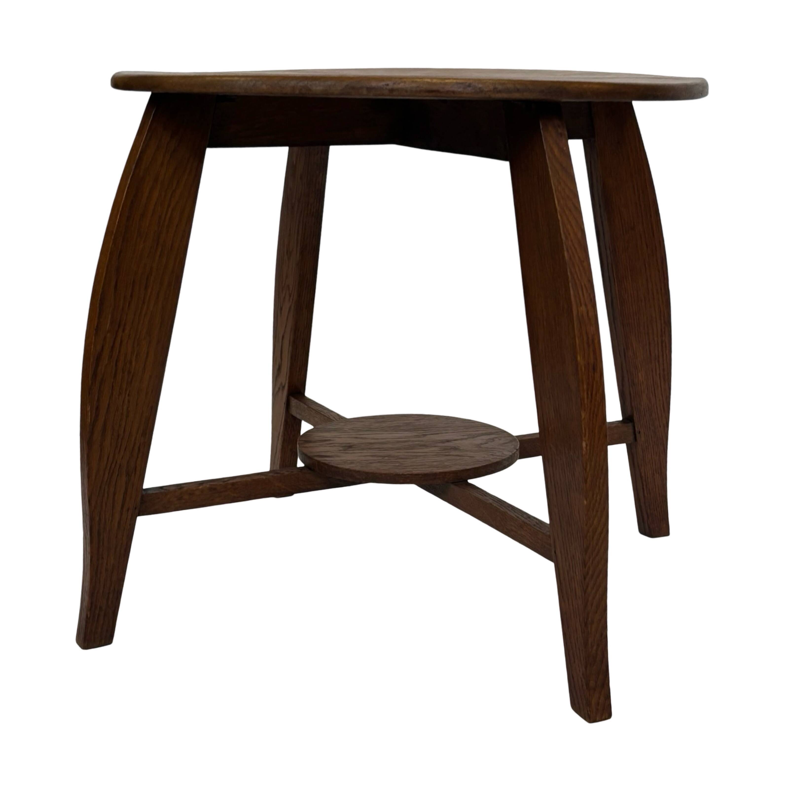 Art Deco Coffee Table Side Table Oak 1950s Design