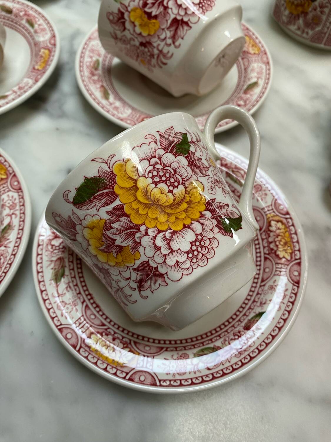 Canterbury English porcelain tea and coffee service
