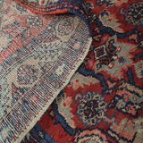 Indian runner rug, long handwoven  mahal carpet  95x447cm