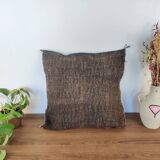 Moroccan brown bohemian cushion