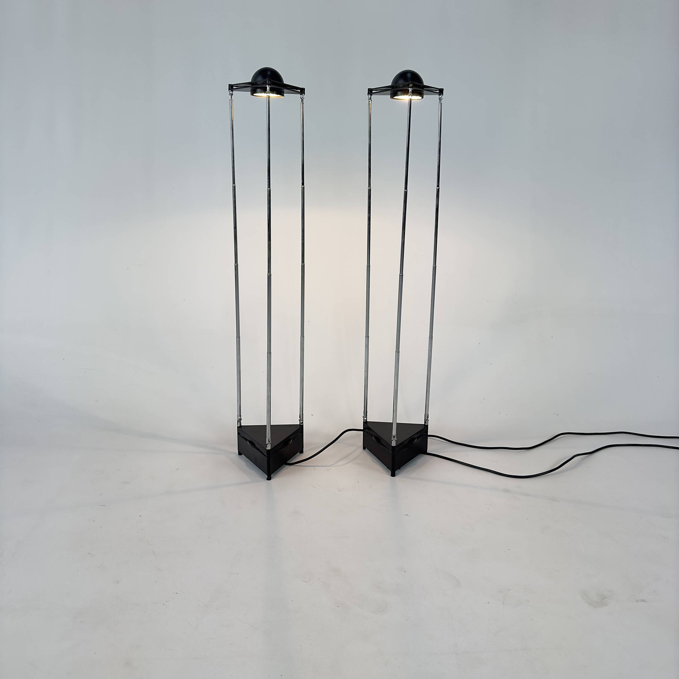 Set of 2 Kandido Lamps by F.A. Porsche for Luci Italy, 1980s