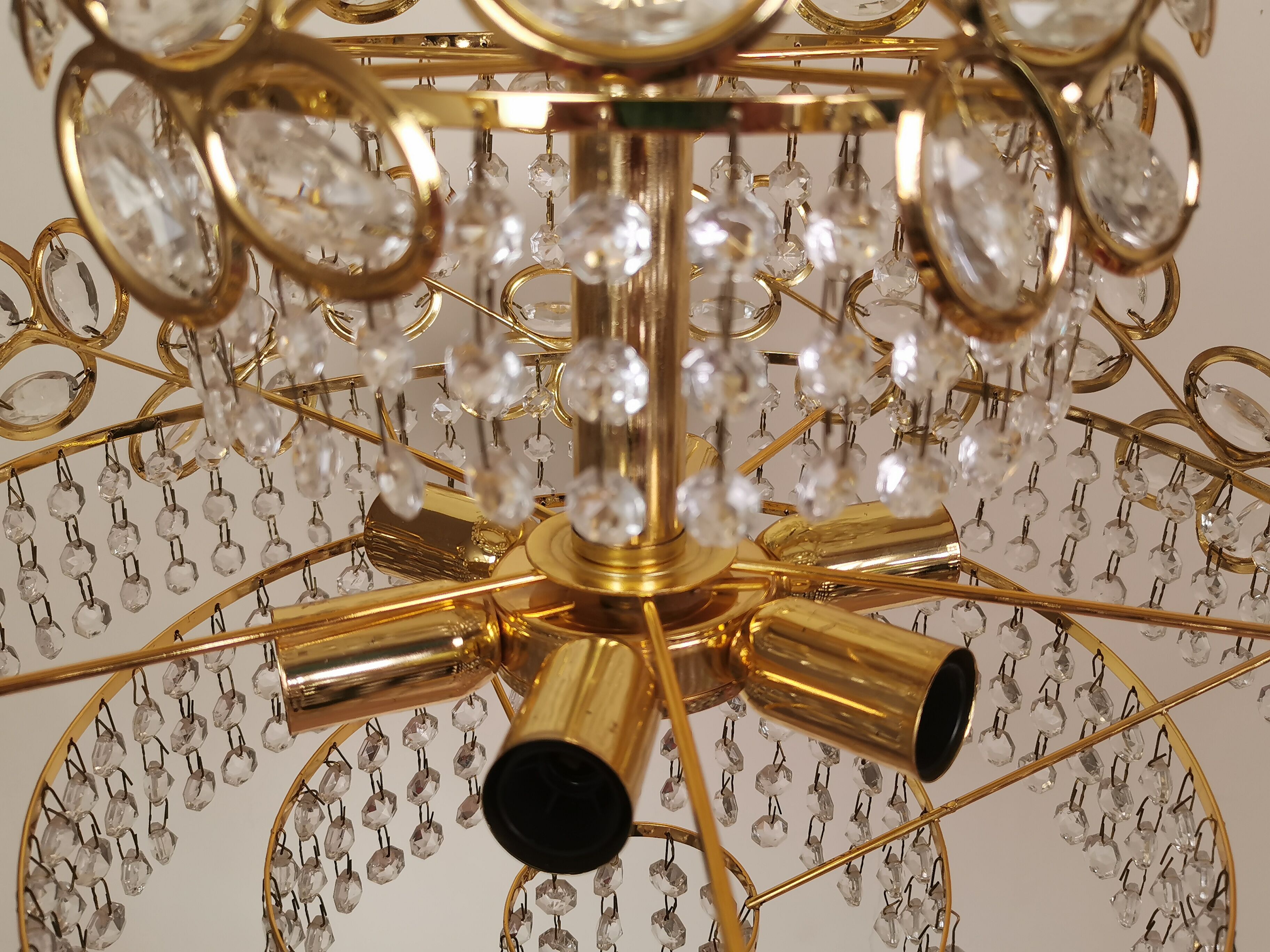 80s stamped chandelier