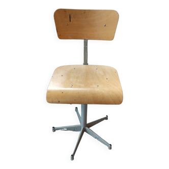 Chaise d'atelier vintage/chaise industrielle