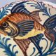 Set of two plates decoration Fish signed Vallauris style