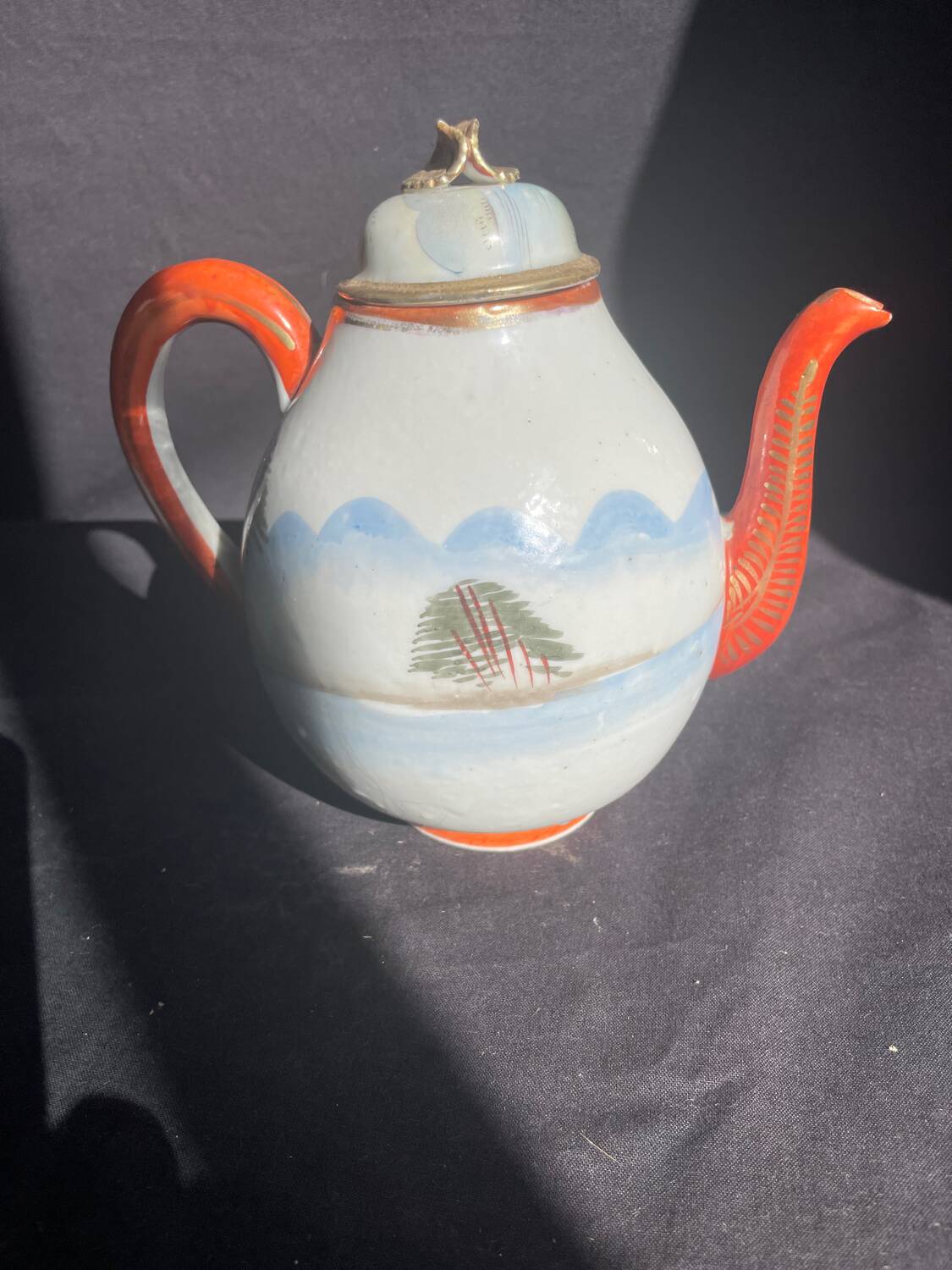 Théière japonaise Kutani