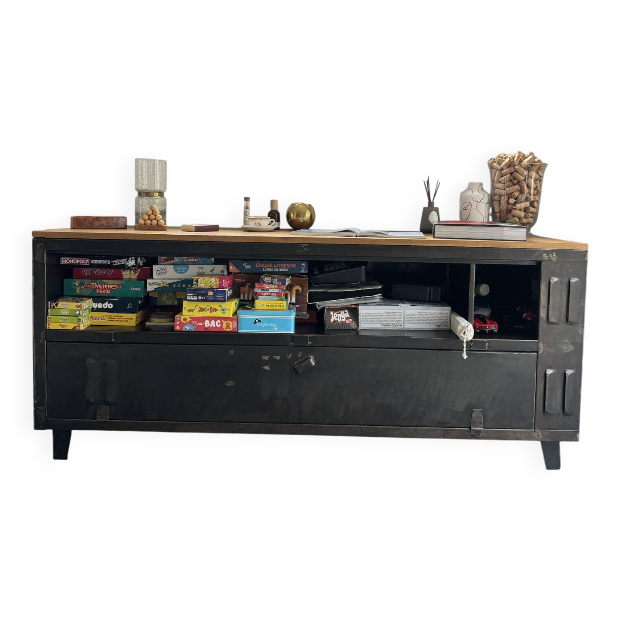 TV unit or storage in wood and metal
