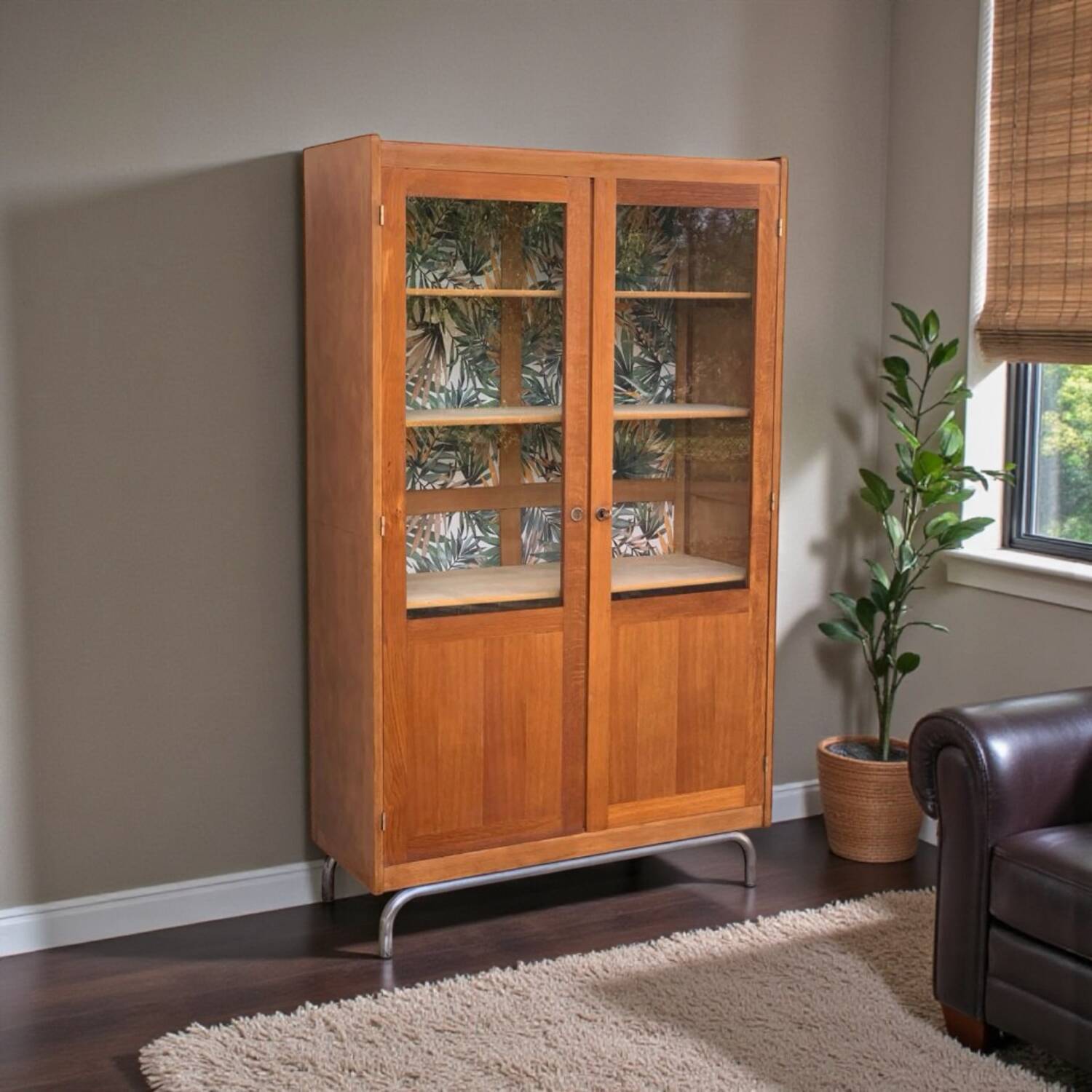 Glass cabinet from a primary school, 1950.