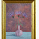 Peinture (13x18) représentant des bleuets