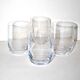 Set of 4 water glasses or whisky in Daum crystal signed 11 cm