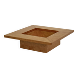 Square coffee table / bar table from Smania with burl wood