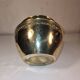 Antique gilded brass plant pot
