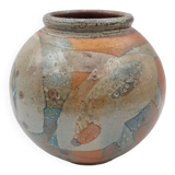 Unsigned stoneware ball vase
