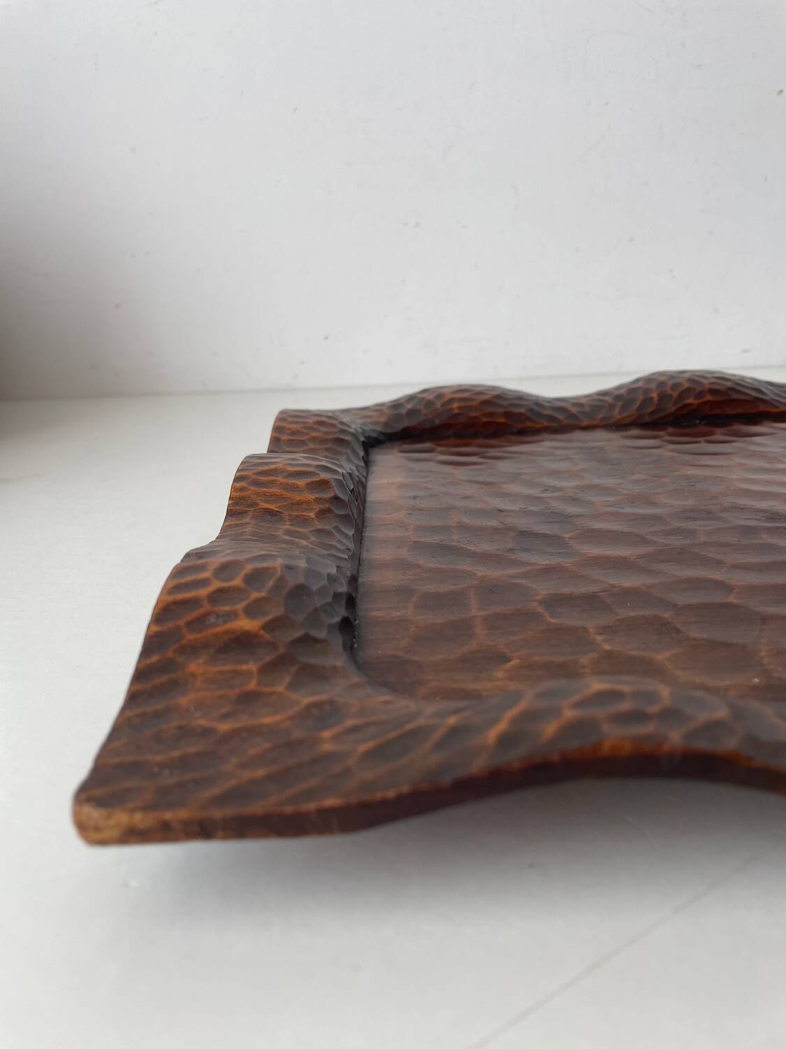 Brutalist wooden tray