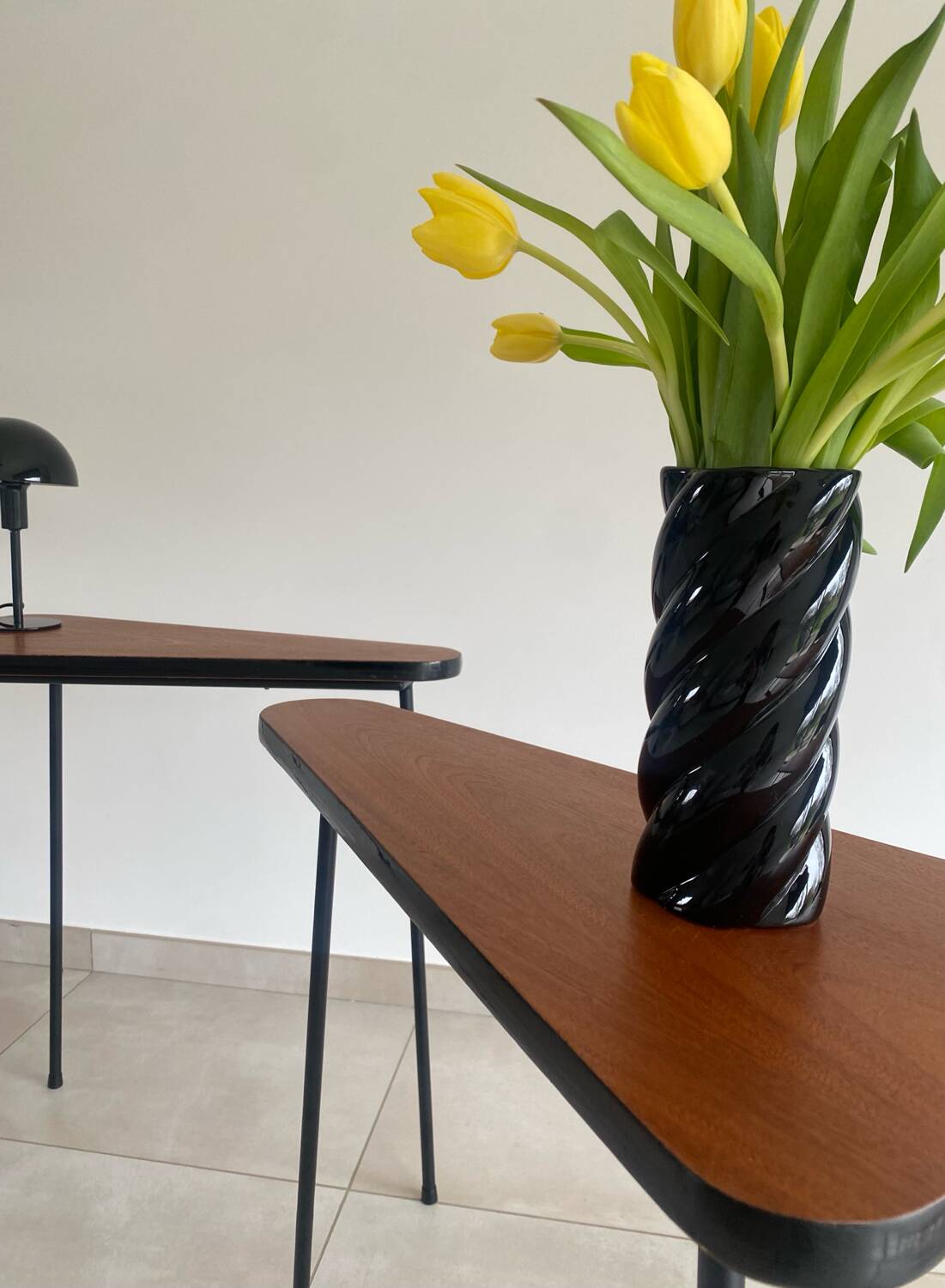 Pair of vintage high consoles