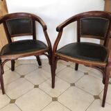 Pair of Fischel armchairs 1900
