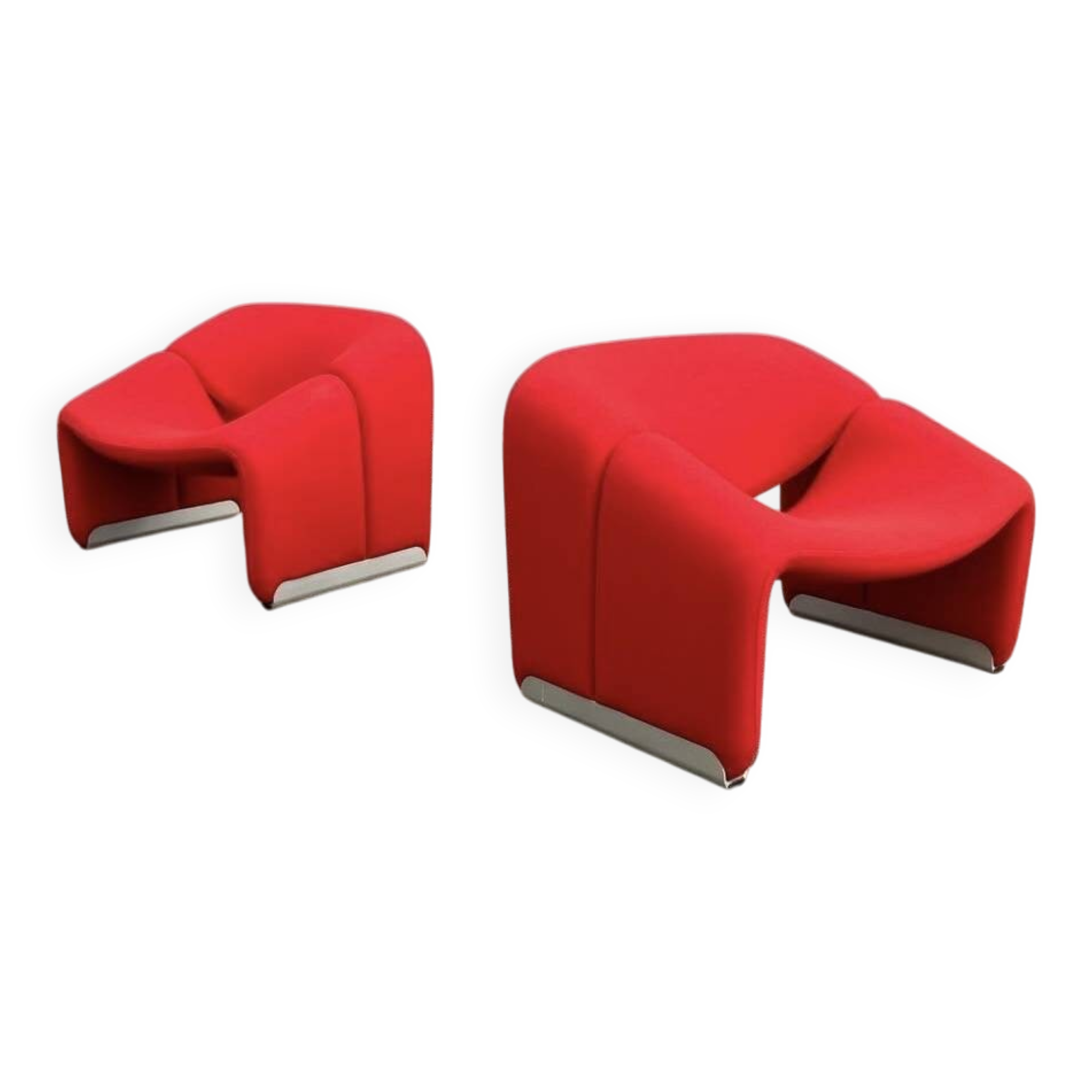 2x Artifort Groovy F598 by Pierre Paulin