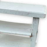 Établi bleu en bois