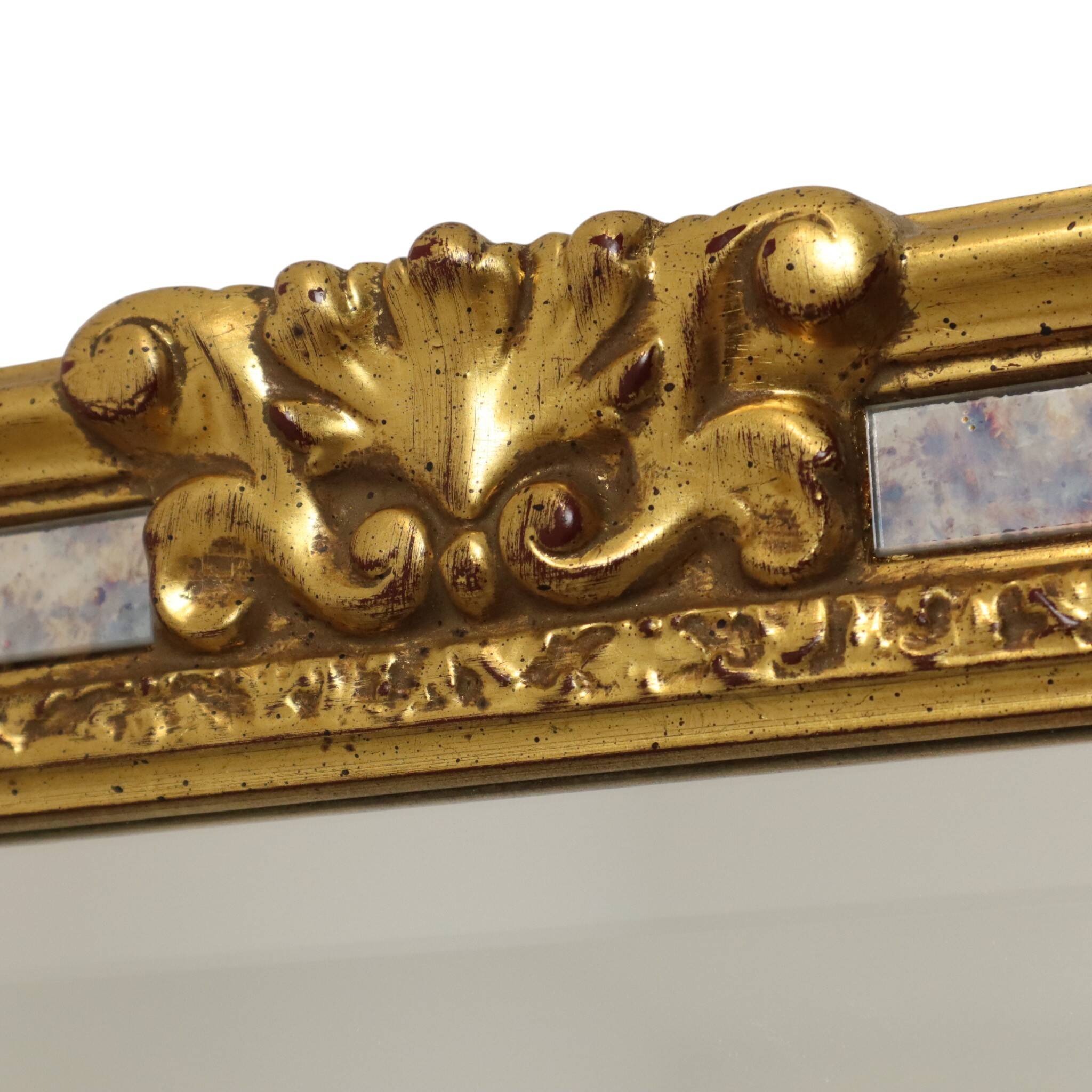 Miroir Deknudt à bords biseautés classiques, style baroque, 95 cm