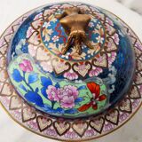 Pot couvert en cloisonné