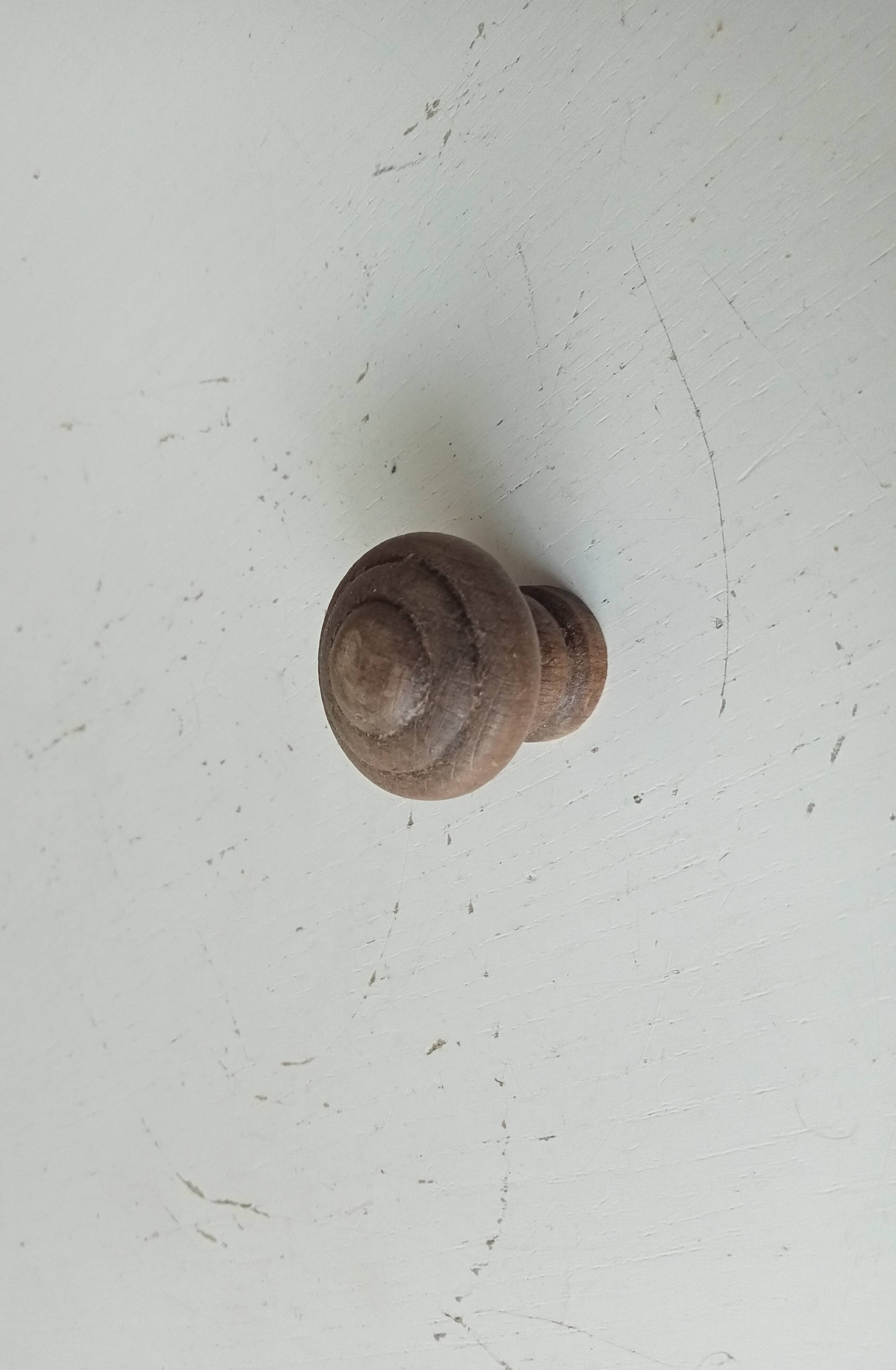 Antique wooden furniture knob