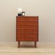Teak chest of drawers, Danish design, 1970s, production: Denmark