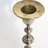 Pair of metal candle holders