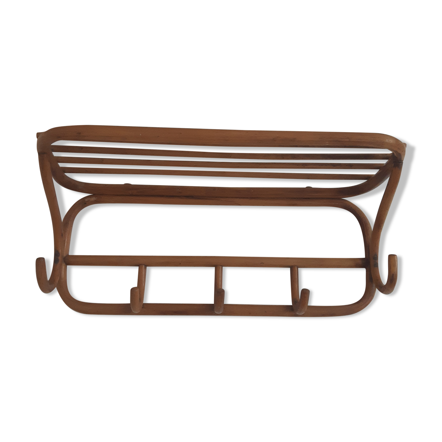 Vintage wooden coat rack