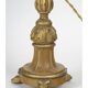 Carved wooden lamp, old candle holder, 19th century, Napoleon III period.