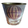 Vintage paper bin Massilly France – hot air balloon design, 1960s