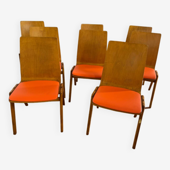 Lot de 8 chaises scandinaves