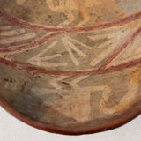 Bird decorated oupe pre-columbian art