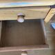 Bureau art deco 108x60 3 tiroirs dessus cuir à changer