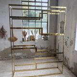 Brass shelf 1970 Belgo Chrom regency