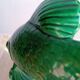 Saint Clement fish in green vintage ceramic