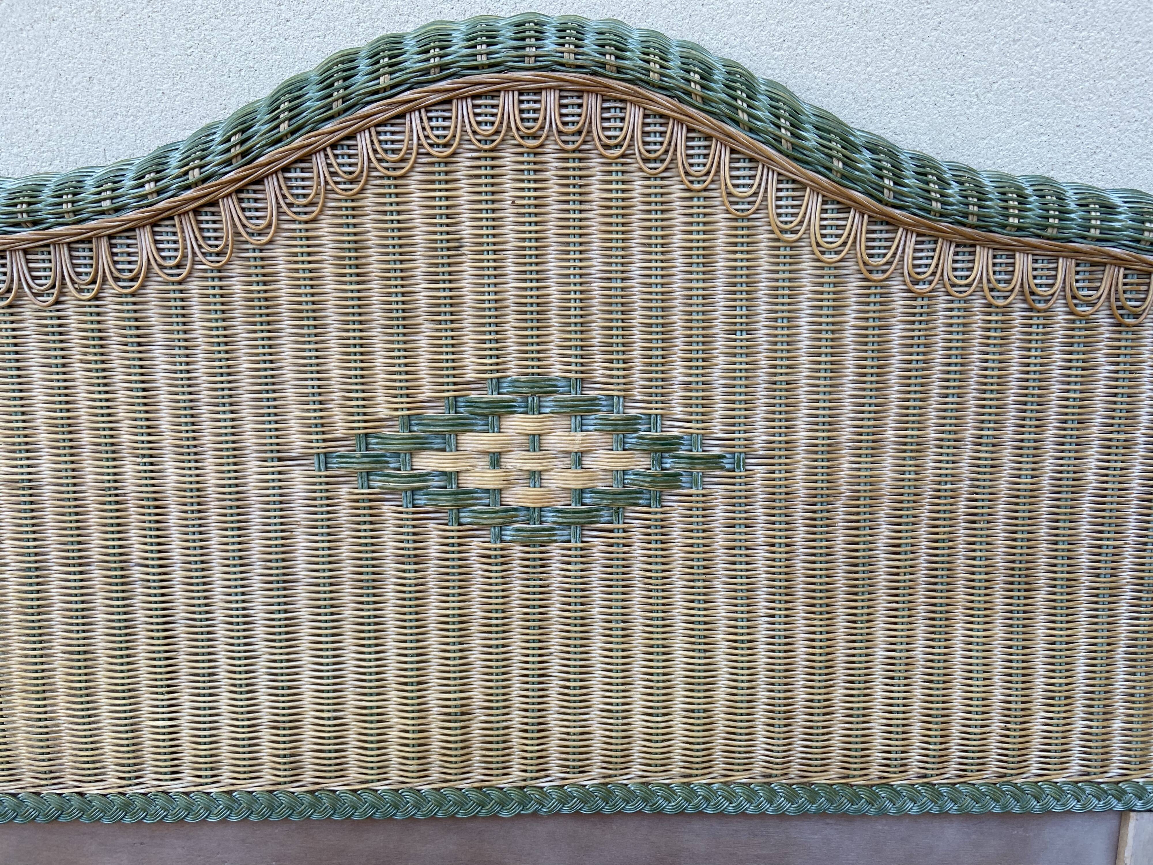 Rattan headboard
