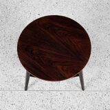 Table d'appoint ronde danoise en palissandre par Holger Georg Jensen pour Kubus, 1960