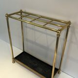 Rectangular umbrella holder in brass and cast iron. french work. around 1900