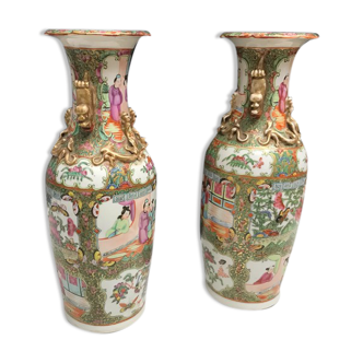 Baluster vase China XIXth Canton