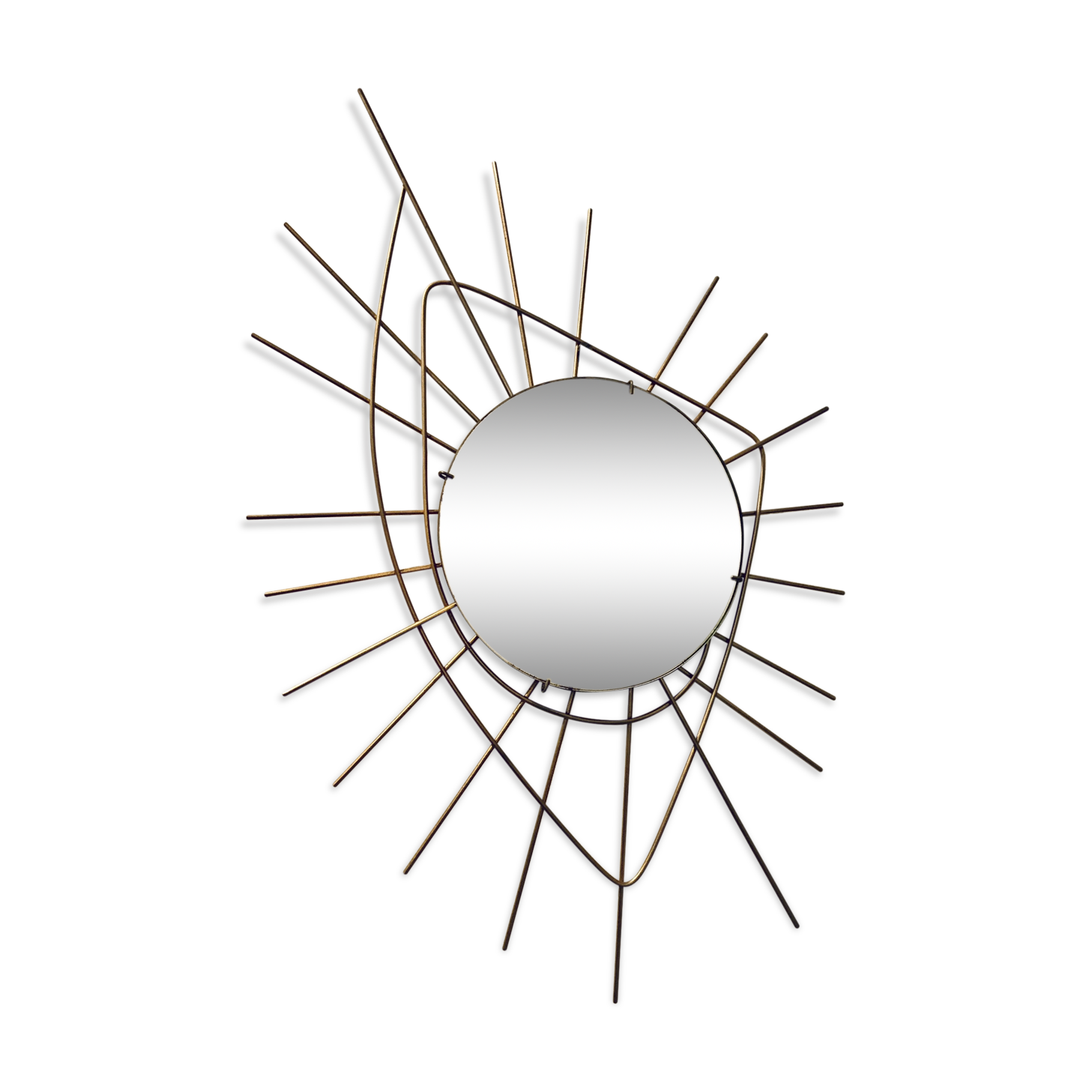Mirror forms free vintage sun 51x74cm