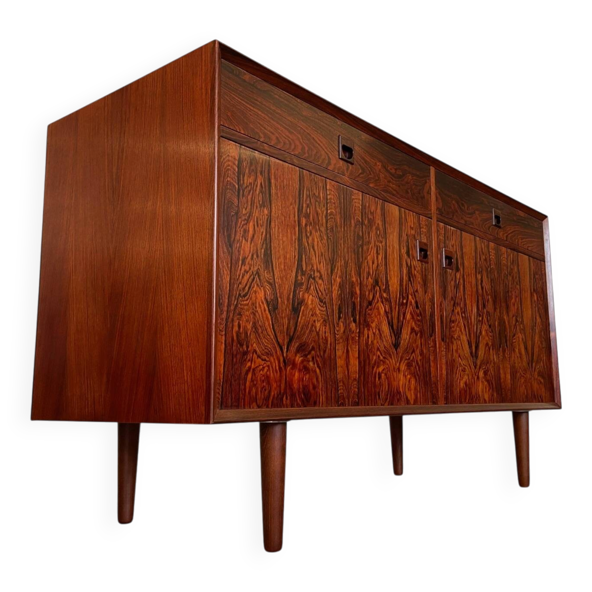 Buffet en palissandre danois vintage rétro des années 1960 par Brouers.