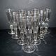 Portieux? Set of 10 cut glass champagne flutes from 1900 bistro.