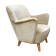 Organic year 50 glossy beige club Chair