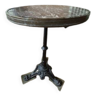 Antique round bistro table